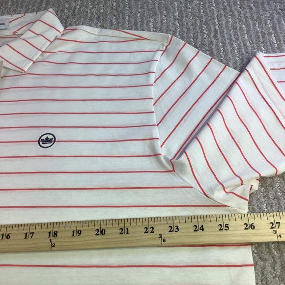 Peter Millar Crown Pima Cotton Golf Polo Striped Polo Shirt Mens Size XL NWT - Picture 9 of 13
